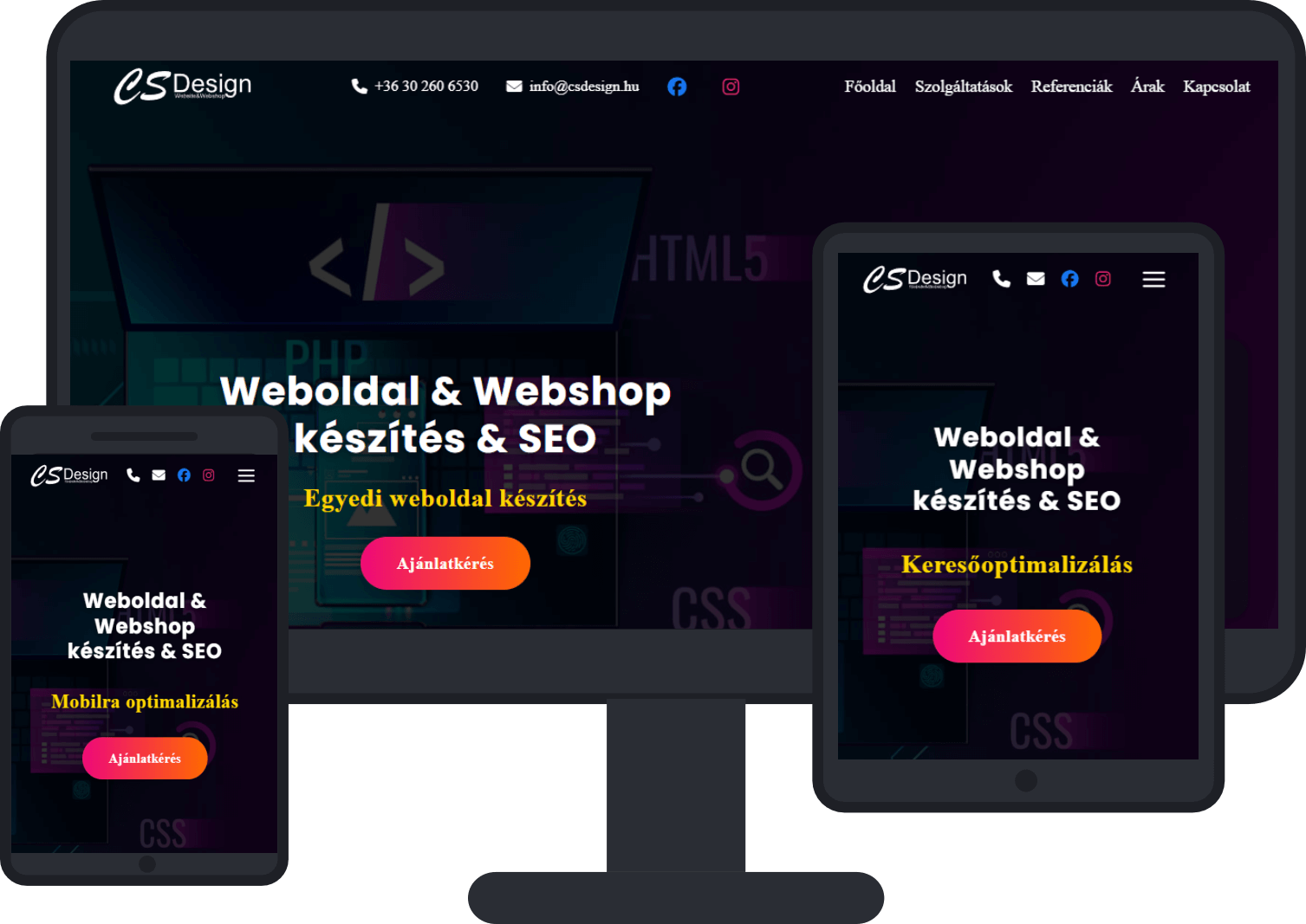 Weboldal és webáruház készítés