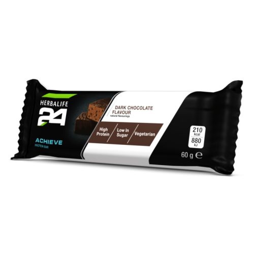 H24 Achieve Protein szelet - Fehérjeszelet étcsokoládé 6x60g